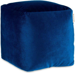 Poef Fluweel Blauw 30 x 30 x 30 cm (4 Stuks)