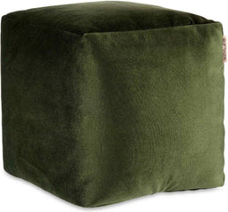 Poef Fluweel Groen 30 x 30 x 30 cm (4 Stuks)