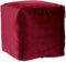 Poef Fluweel Kastanjebruin 30 x 30 x 30 cm (4 Stuks)