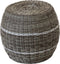Poef Laos wicker beige ø46x40cm