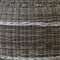 Poef Laos wicker beige ø46x40cm