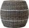 Poef Laos wicker beige ø46x40cm