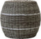 Poef Laos wicker beige ø46x40cm