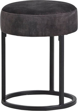 Poef Lola Ø40 cm - Adore darkgrey | Meubelplaats