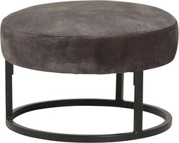 Poef Lola Ø50 cm - Adore Darkgrey | Meubelplaats
