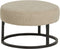 Poef Lola Ø50 cm - Alpine Beige | Meubelplaats