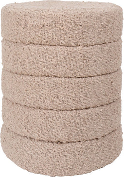 Poef Rosa Beige 53 x ø43 cm