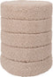 Poef Rosa Beige 53 x ø43 cm