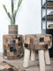 Poef royal labels rond