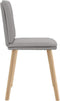 vidaXL - Eetkamerstoelen - 2 - st - stof - wolk - grijs