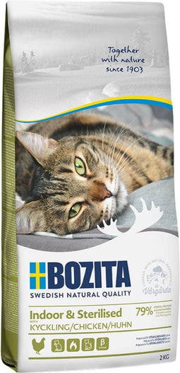 BOZITA INDOOR & STERILISED – GRAIN FREE REINDEER 2 KG