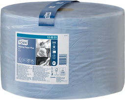 Poetspapier tork wiping plus w1 1500vel blauw