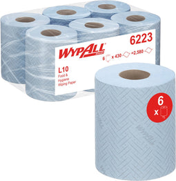 Poetsrol wypall 6223 l10 1-lgs 163m 430vel blauw