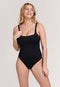 SHIWI Renée - Dames Badpak - Verwijderbare padding Zebra patroon - Zwart - maat 40