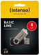 Intenso Basic Line - USB 2.0 - 64GB - Zwart