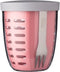 Mepal - Ellipse fruit & veggie pot - 600 ml - Incl. vorkje - Nordic pink