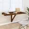 VDXL Wandtafel inklapbaar 100x60x56 cm bewerkt hout gerookt eiken