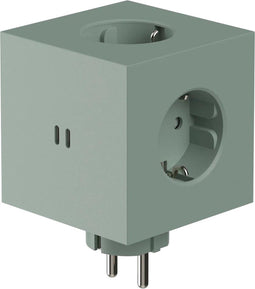 Avolt Square 2 stekkerblok met 2x USB-C 30W - Oak Green