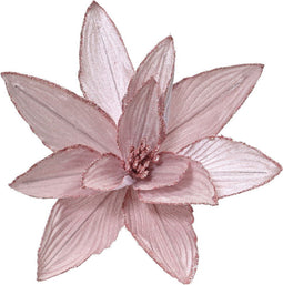 Poinsettia fluweel d30h15 cm proze
