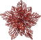 Poinsettia plastic d23.50h10cm rood
