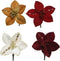 Poinsettia polyester d10h2cm a4