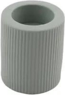 Point Virgule hoge theelichthouder van keramiek-Licht grijs