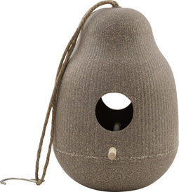 Point-Virgule - Vogelhuisje - Nestkastje tuinvogels - Naturel - ø18cm H25cm