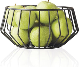 Point-Virgule - Wire - Fruitschaal - Fruitmand - Metaal - Zwart - 27 x 14 cm