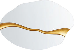 POIVRES - Wandspiegel - Goud - 60 x 90 cm - Glas