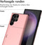 imoshion Hoesje Geschikt voor Samsung Galaxy S23 Ultra Hoesje - Ruimte voor 2 pasjes - imoshion Backcover met pasjeshouder - Rosé Goud
