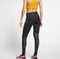 Nike Nk Fast Tght - Dames Sportlegging - Aansluitend - Zwart/(Reflective Silv) - Maat XL