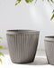 POKA - Plantenbak - Grijs - 44 cm - Polyresin