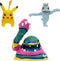 Pokémon Batte Figuur Set - Machop, Pikachu, Alolan Muk, 3st.