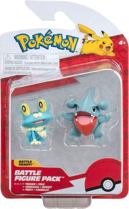 Pokémon Battle Figuren - Gible & Froakie, 2st.