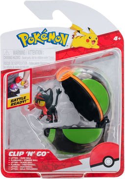Pokémon Clip 'N' Go Liten & Dusk Ball Speelset, 2dlg.