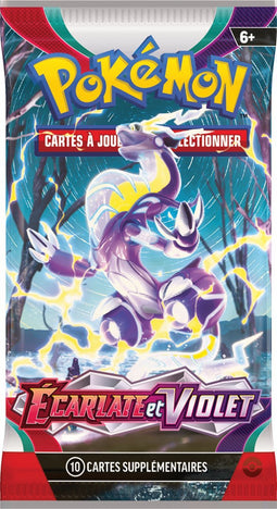 Pokémon Scarlet & Violet Booster pack with 10 additional Game Cards French