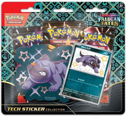 Pokémon TCG - Scarlet & Violet - Paldean Fates Tech Sticker Collection (Fidough, Maschiff or Greavard - 1x random blister)