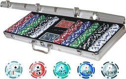 Poker koffer Alu 500 laser chips 11.5 gr