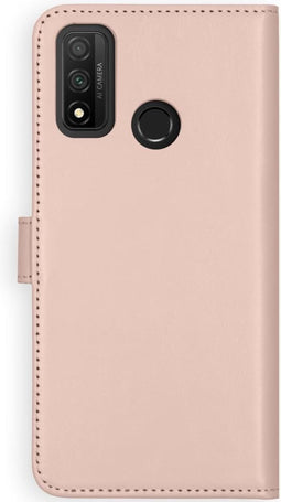 Selencia Hoesje Geschikt voor Huawei P Smart (2020) Hoesje Met Pasjeshouder - Selencia Echt Lederen Bookcase - Roze