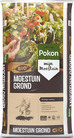 Pokon Bio Moestuingrond - 40l - Potgrond voor Moestuinen - 100 dagen voeding