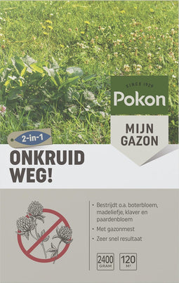 Pokon Onkruid Weg! - 2,4kg - Onkruidverdelger - Geschikt voor 120m² - Onkruidbestrijder