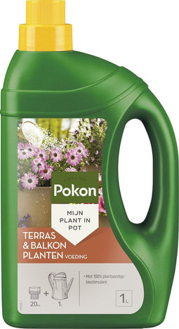 Pokon Terras & Balkonplanten Voeding - 1l - Plantenvoeding - 20ml per 1L water