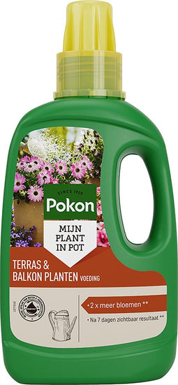 Pokon Terras & Balkonplanten Voeding - 500ml - Plantenvoeding voor potplanten buiten - 14ml per 1L water