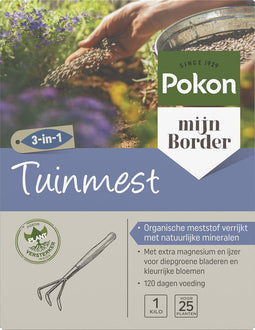 Pokon Tuinmest - 1kg - Meststof - 3-in-1 werking