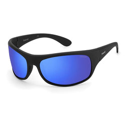Polaroid 07886 0VK 5X - Mtt Black/Blue - Zonnebril - Zwart