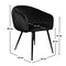 Pole to Pole - Bubble chair - Velvet - Black