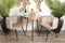 Pole to Pole High Five Eetkamerstoel - Velvet - Zand Wit