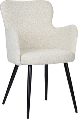 Pole to Pole - Wing Stoel - Boucle - Parel Wit