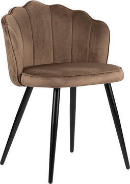 PoleWolf Crown Eetkamerstoel - Velvet - Brons