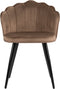 PoleWolf Crown Eetkamerstoel - Velvet - Brons